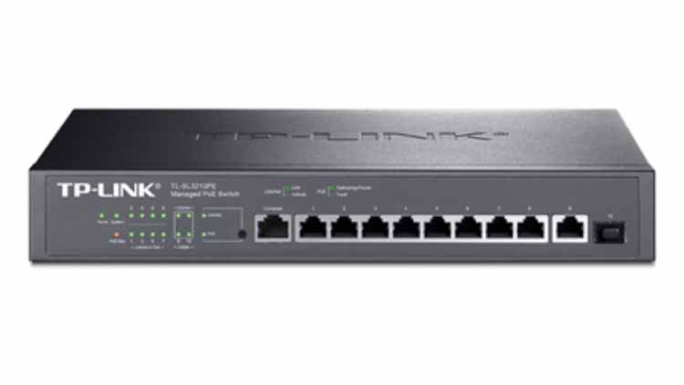TP-LINK 10口千兆上聯網管PoE交換機