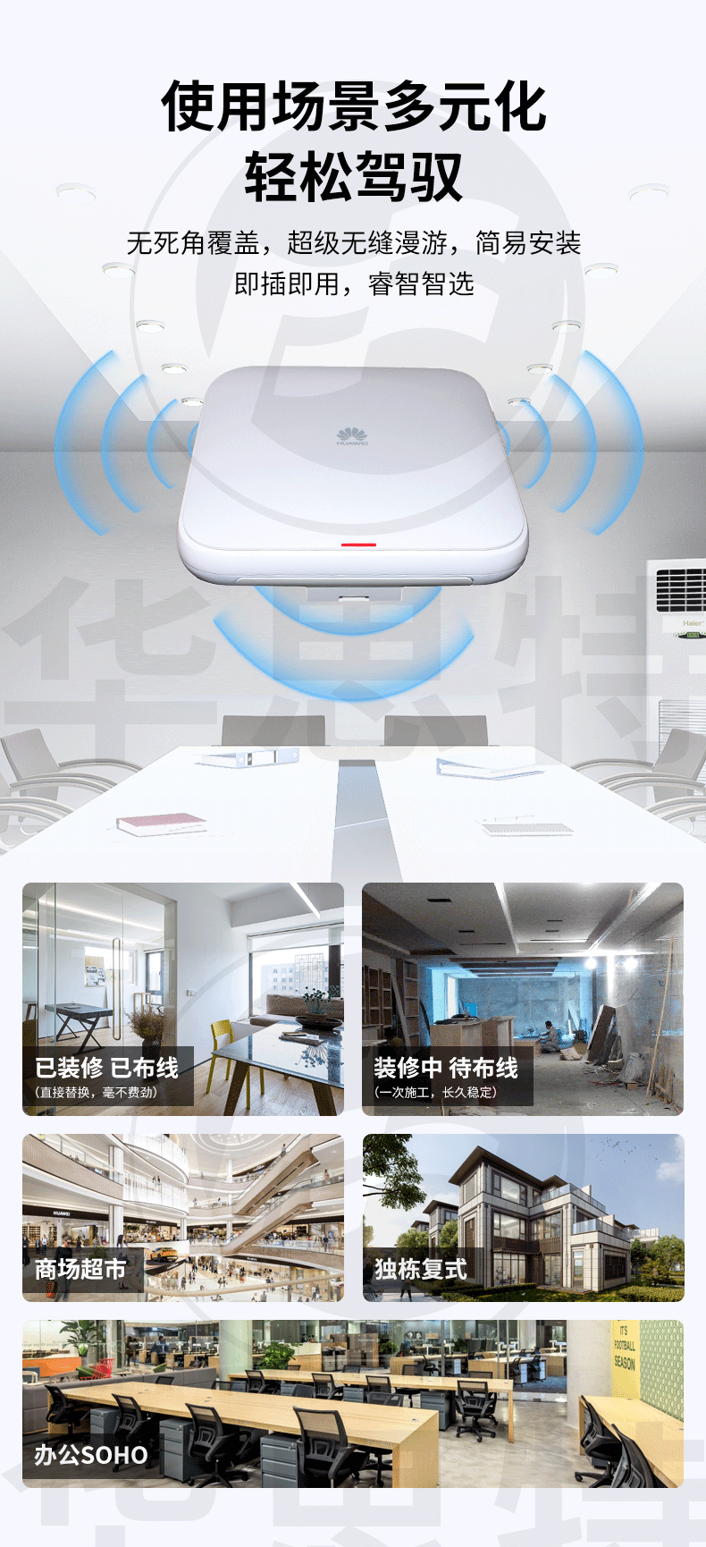 華爲 AP7060DN wifi6室内型無線AP