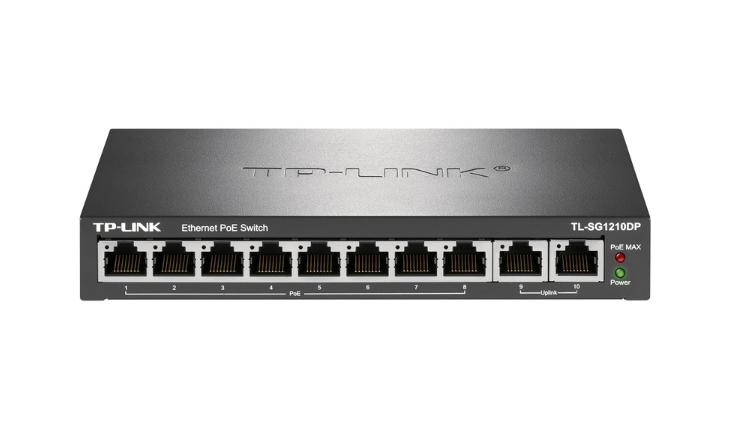 TP-LINK 10口全千兆以太網PoE交換機