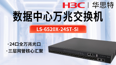 華三 LS-6520X-24ST-SI 24口萬兆交換機