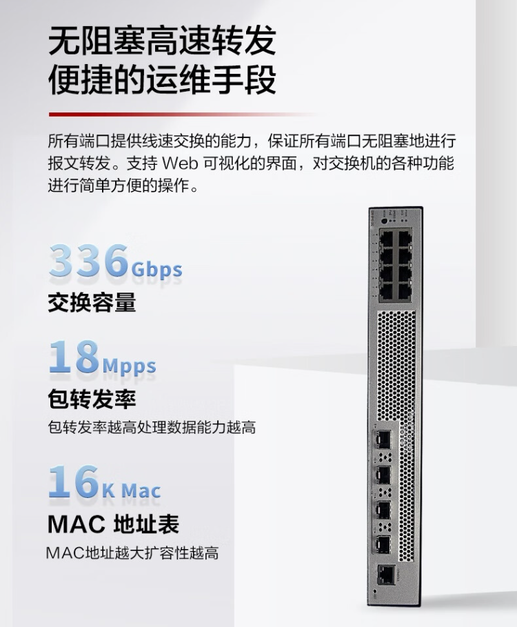 華爲 8口千兆POE網管企業級交換機