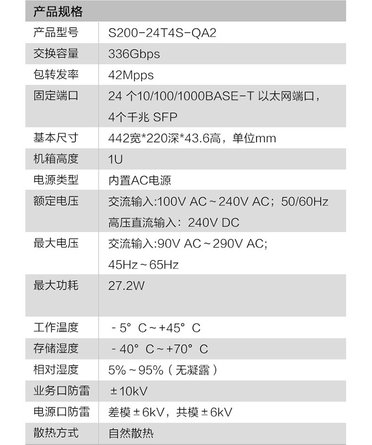 華爲數通智選 S200-24T4S-QA2千兆交換機