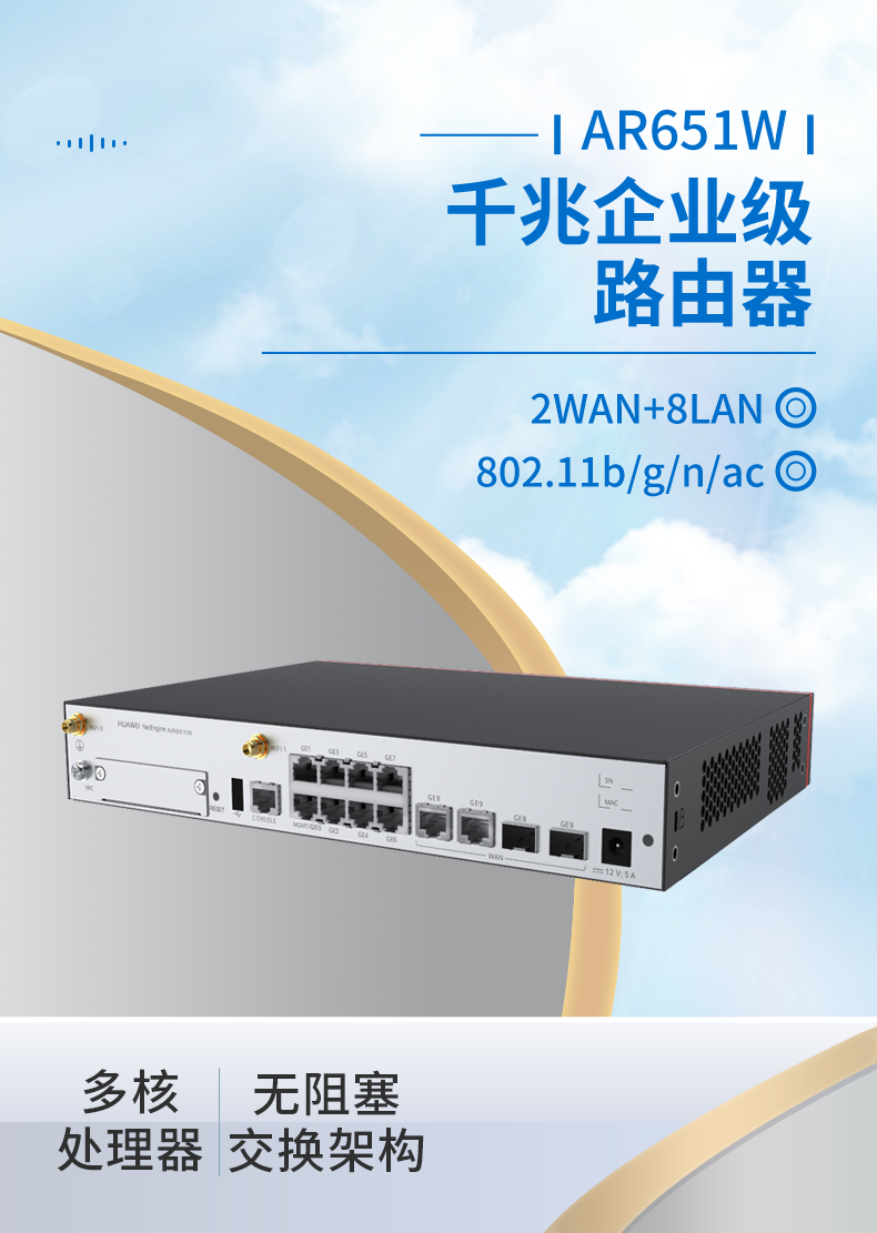 華爲 AR651W 企業級路由器