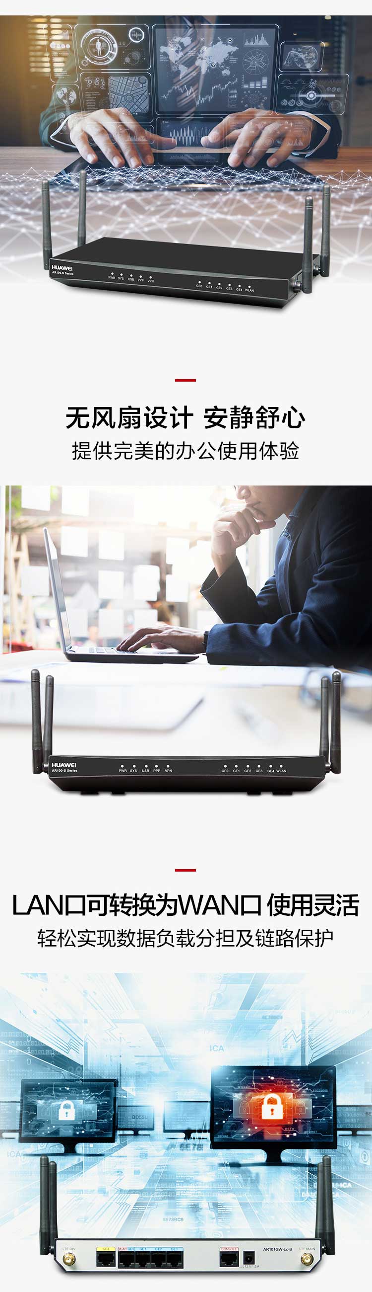 華爲 AR101GW-Lc-S 企業級千兆4G路由器