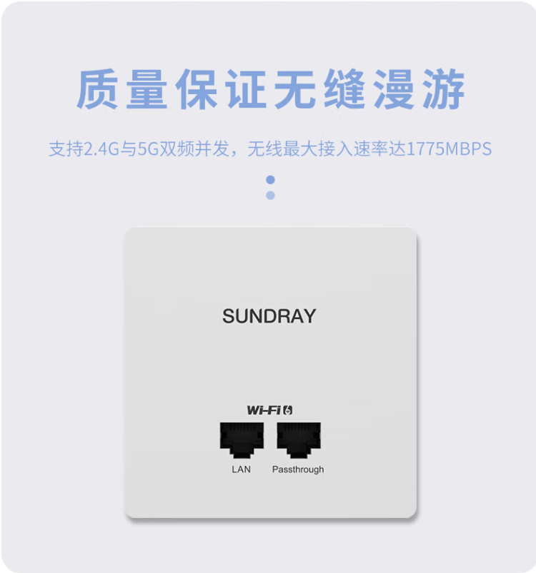 信銳 XAP-6210P WiFi6雙頻無線面闆AP
